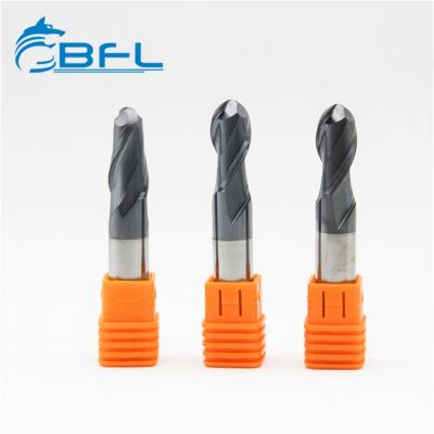 2 Flute Carbide Ball Nose End Mill, TiAlN Coating