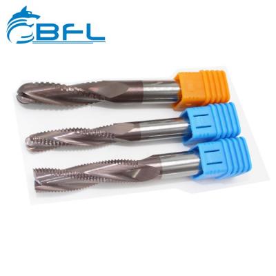 BFL Solid Carbide 3 Flutes Roughing End Mill Cutters For Wood