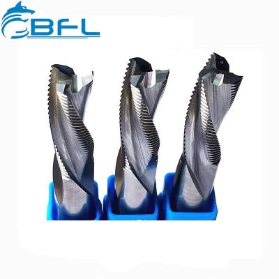 BFL Tungsten Carbide 3 Flutes Rough Milling Tool For Metal