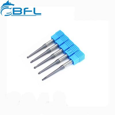 BFL CNC Carbide Long Neck Short 2 Flutes Ball Nose Deep Groove Cutter