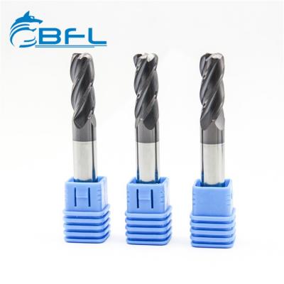 BFL Tungsten Carbide 4 Flutes Corner Radius End Mill, Coating