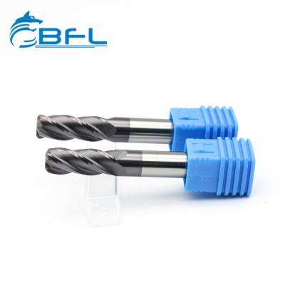 BFL 4 Flute Solid Carbide Corner Radius End Mill, AlTiN Coating