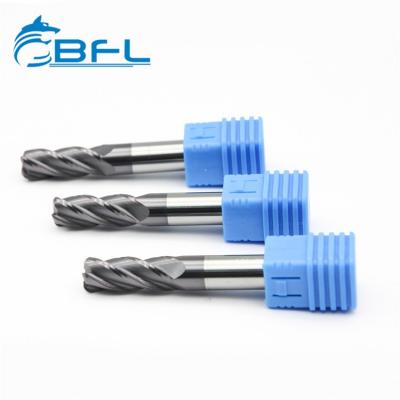 BFL Solid Carbide 4 Flute Corer Radius Endmill, AlTiN Coating For Metal