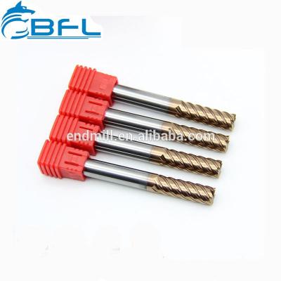 BFL 6 Flute Carbide Finishing Milling Cutter , TiSiN Coating