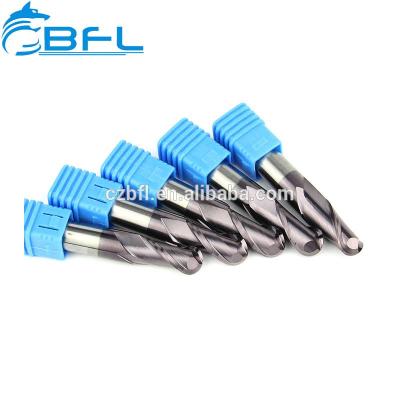 BFL 2 Flute Solid Carbide Ball Nose End Mill, Coating