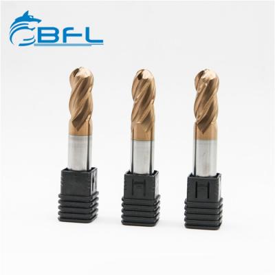 BFL 4 Flutes Solid Carbide Ball Nose Endmill, Coating