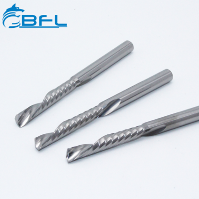 BFL Solid Carbide Single Flute Down Cut End Mill Cutter For Wood