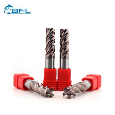 BFL Solid Carbide Endmill CNC Cutter Tool For Metal Milling Cutter Router Bits Square Face End Mill HRC 45/55/60/70