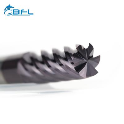 BFL Tungsten Carbide 6 Flute Finishing End Mill, AlTiN Coating